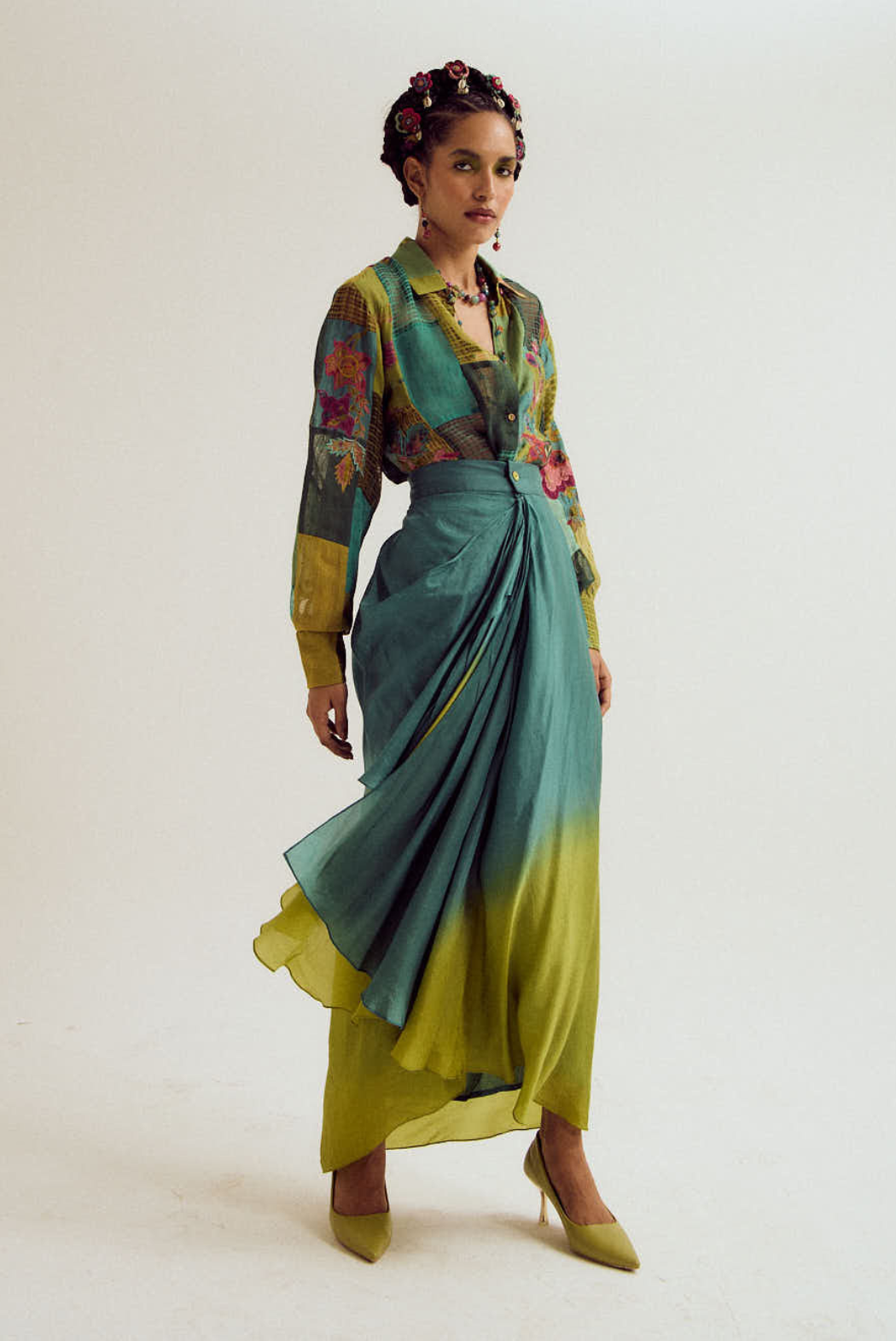 Paako & vinca set- turq green