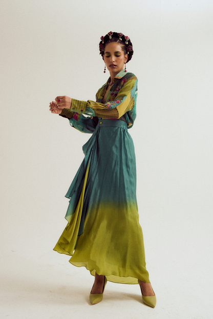 Paako & vinca set- turq green