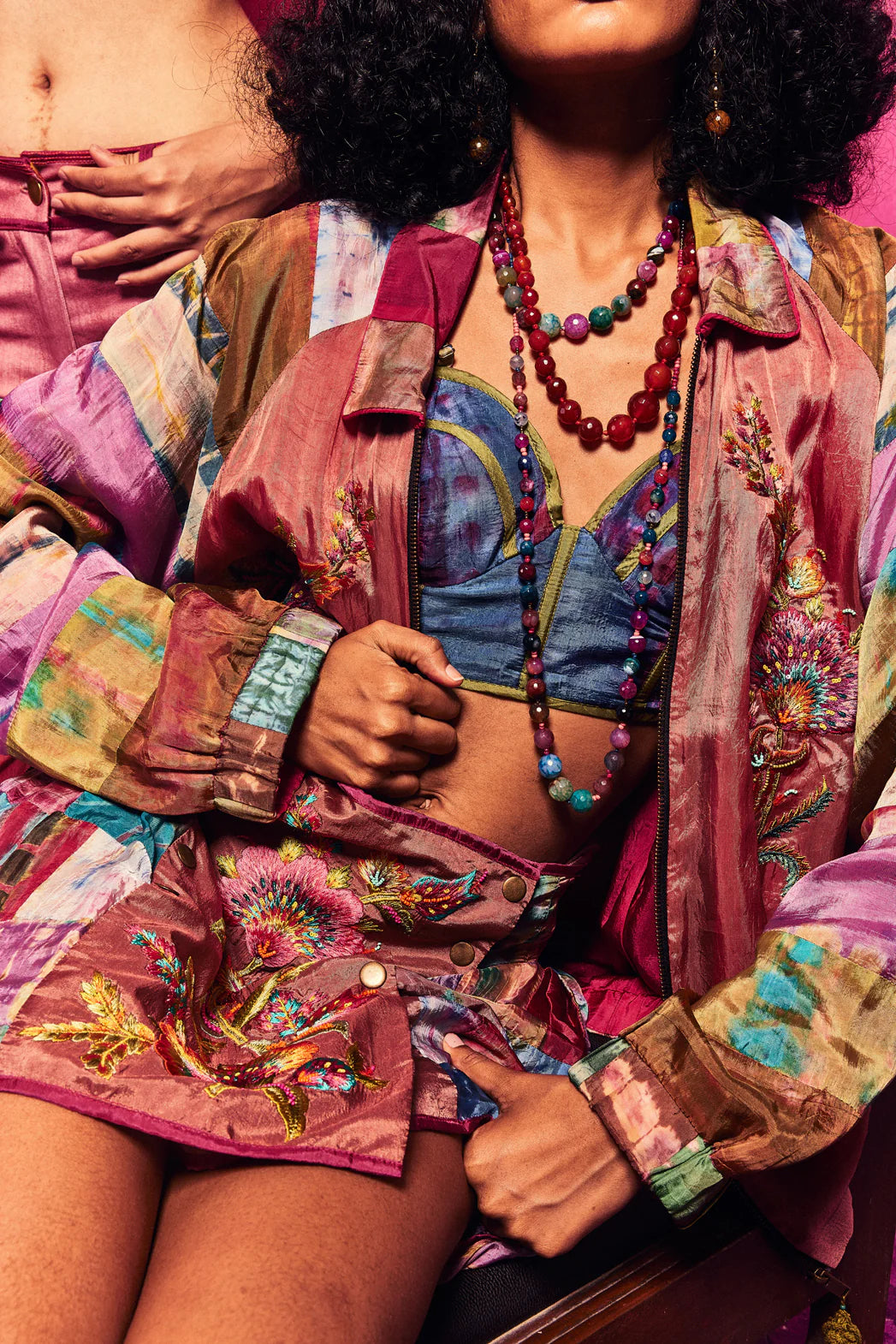 Aaravi Jacket Rust/Multi