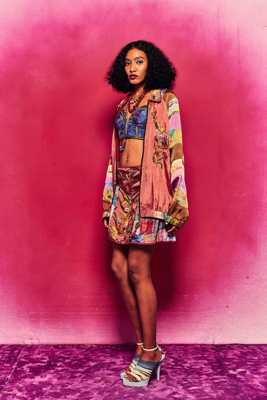 Aaravi Jacket Rust/Multi