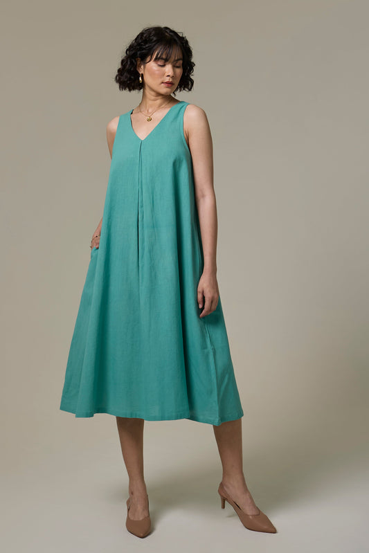 Sea Mist A-Line Dress