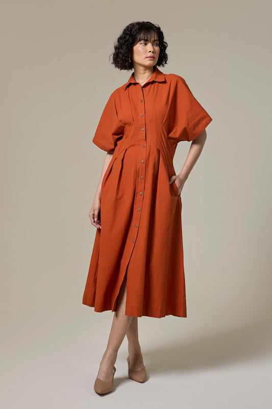 Terracotta Monk Dress