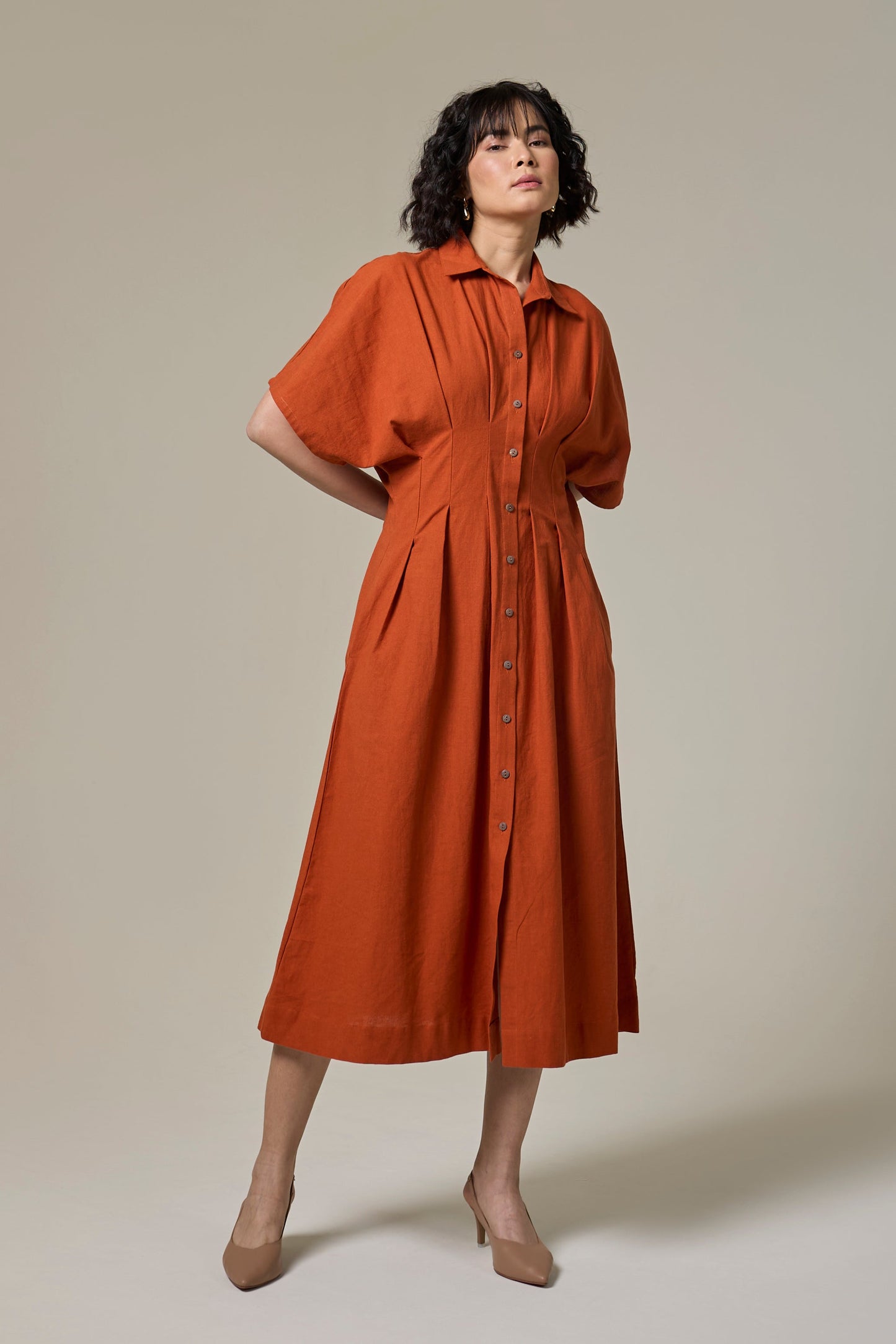Terracotta Monk Dress