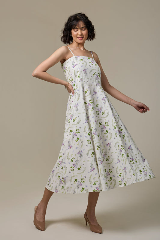 Lavender Shower Strappy Dress