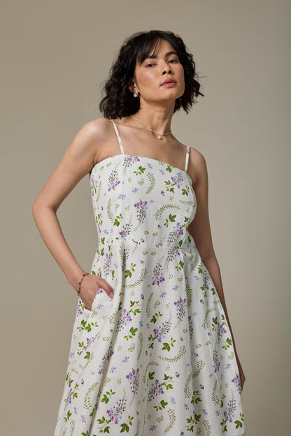 Lavender Shower Strappy Dress
