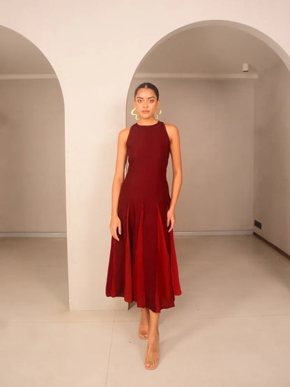 Ami panelled dress