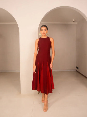 Ami panelled dress
