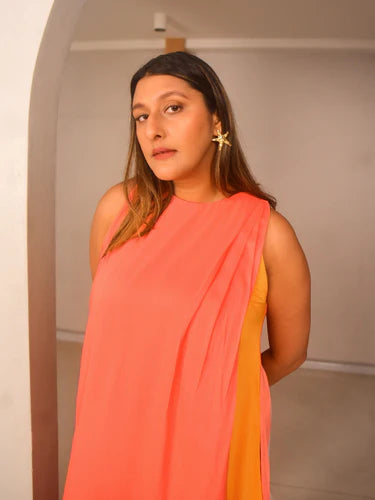 Lila drape dress