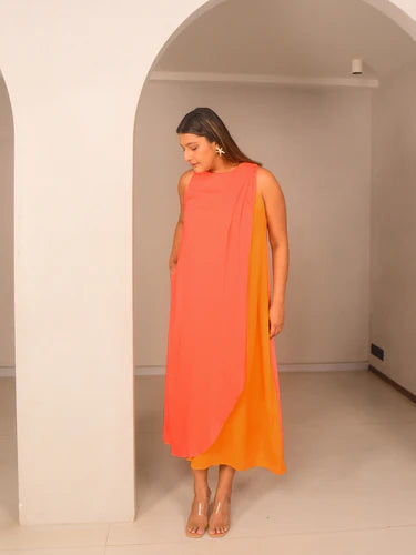Lila drape dress