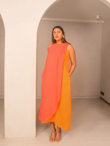 Lila drape dress