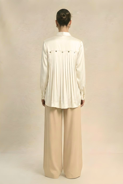 Gather Shirt - Ivory