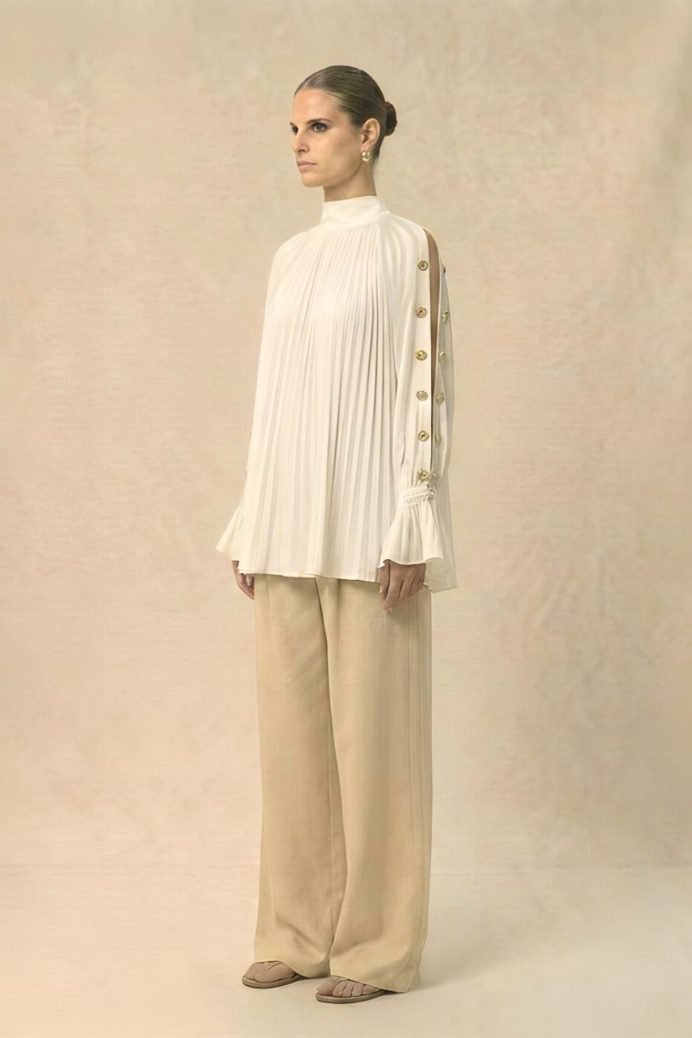 Halter Neck Blouse - Ivory