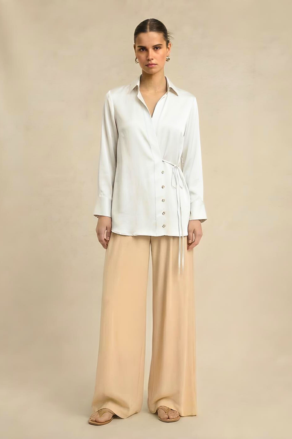 Wrap Blouse - Ivory