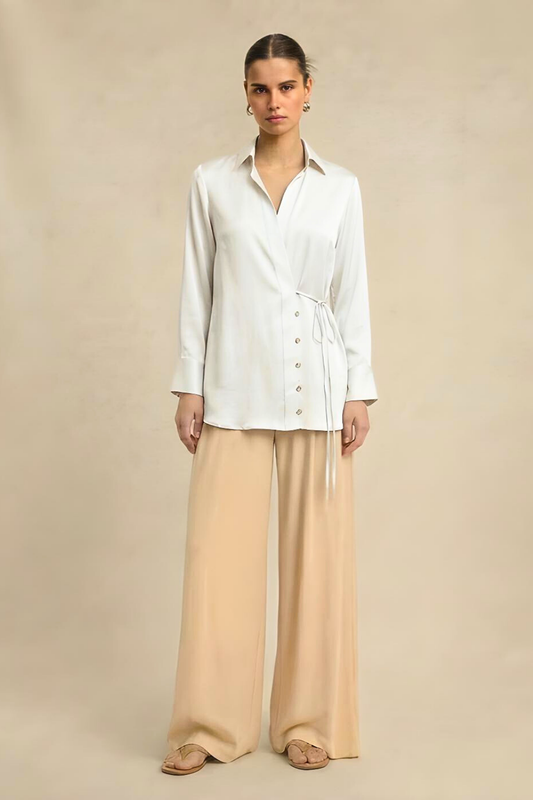 Wrap Blouse - Ivory