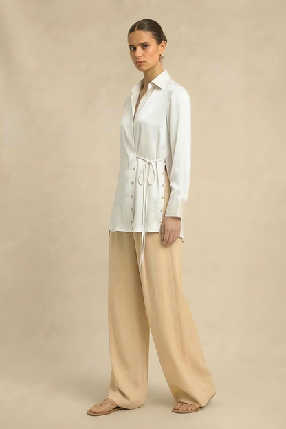 Wrap Blouse - Ivory