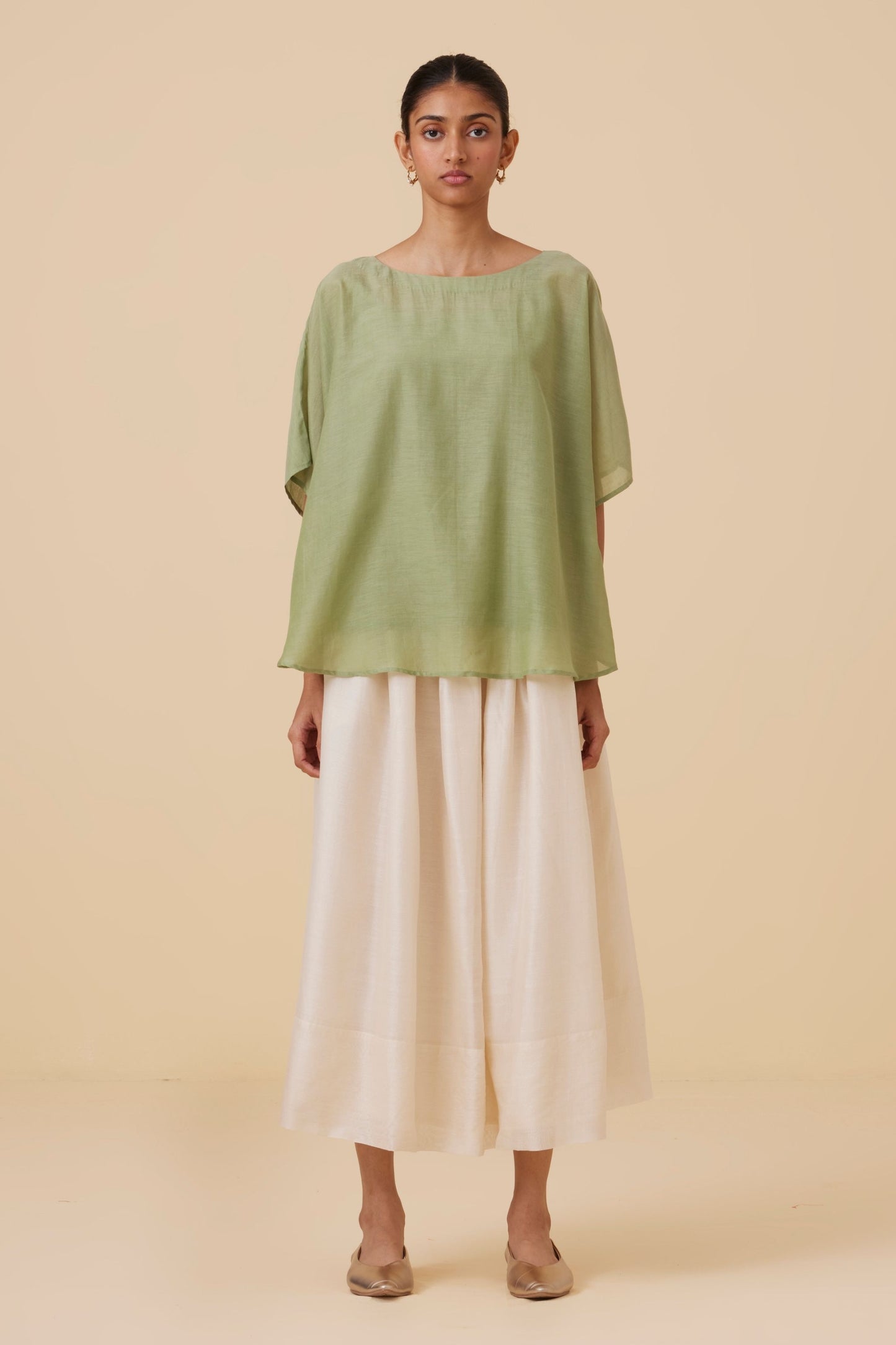 Kosh Green Cape Top