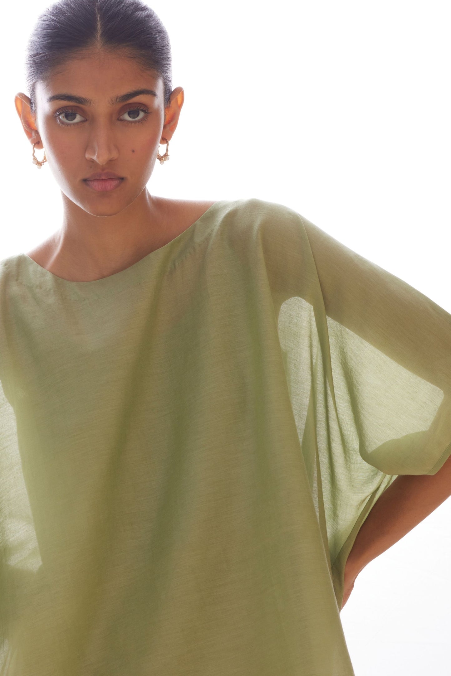 Kosh Green Cape Top