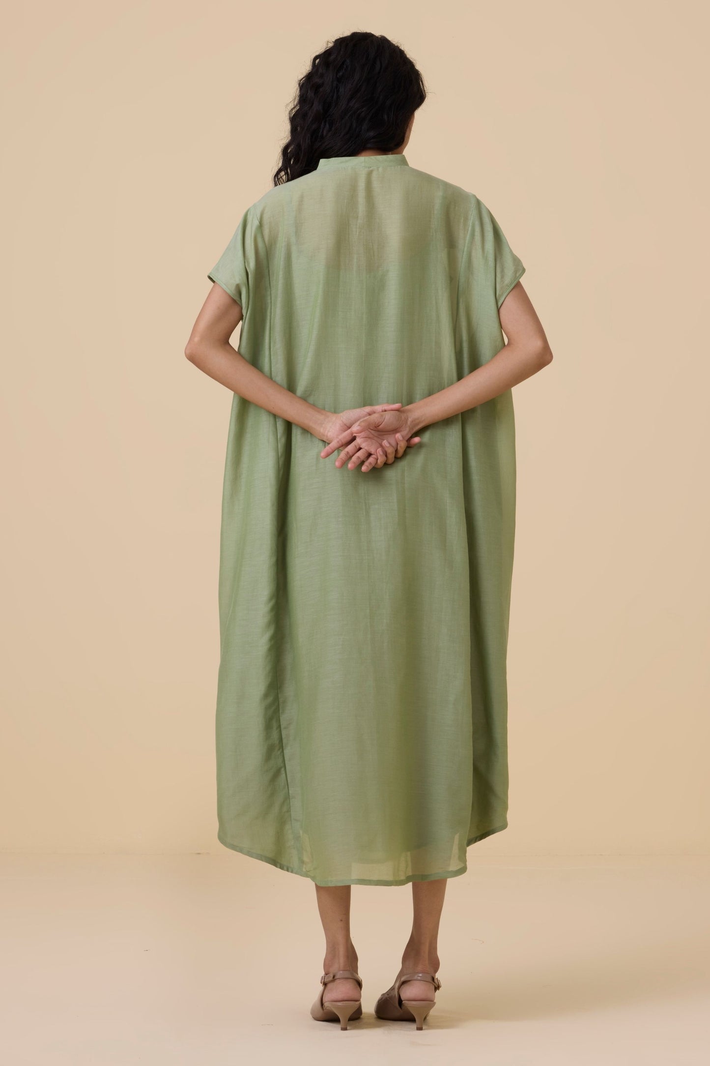 Meer Green Kaftan Dress