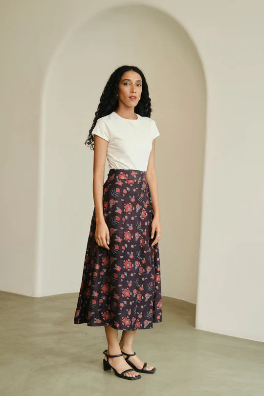 Rosa Silk Skirt