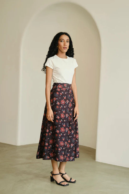 Rosa Silk Skirt