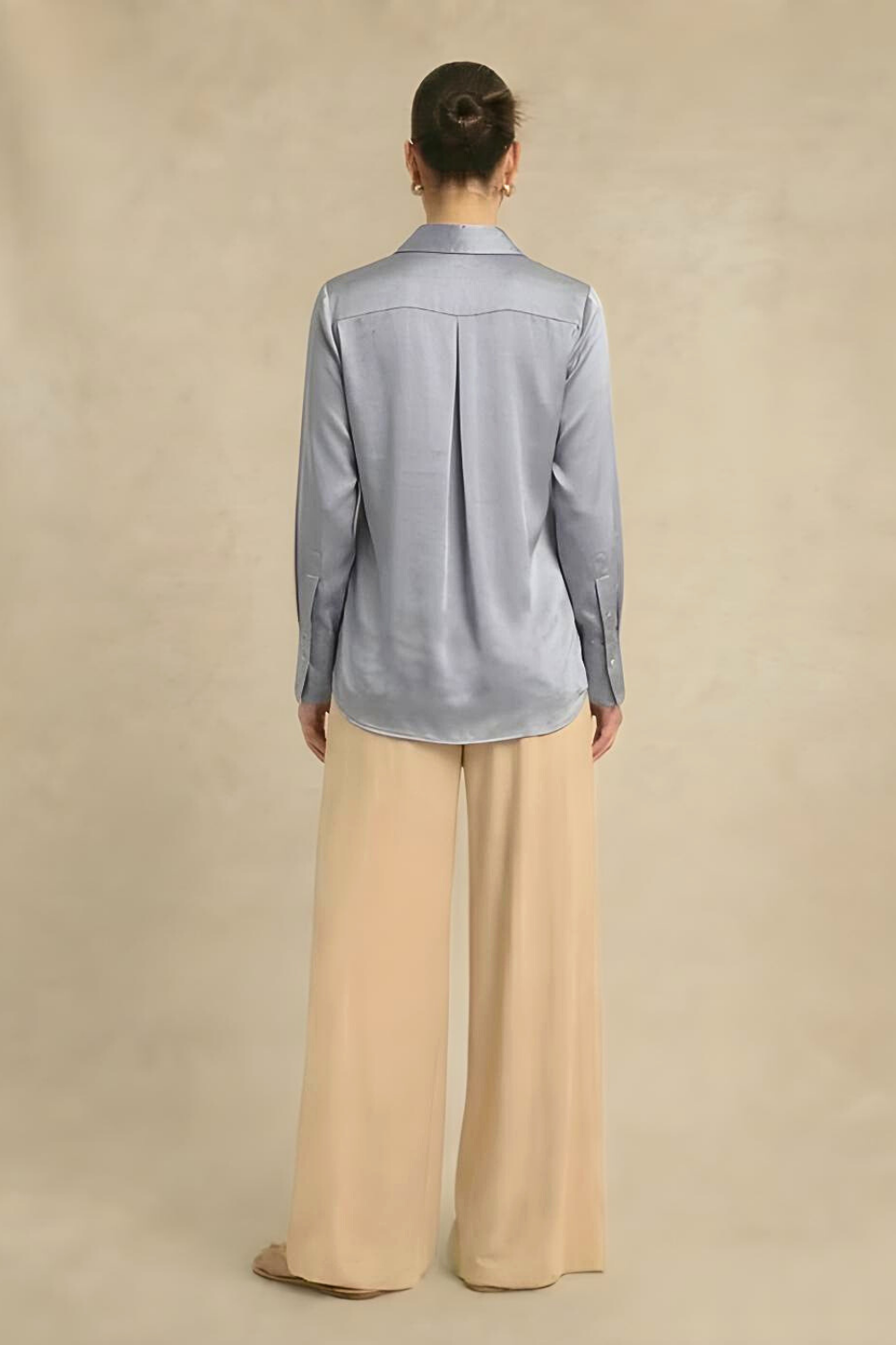 Gather Shirt - Steel Grey