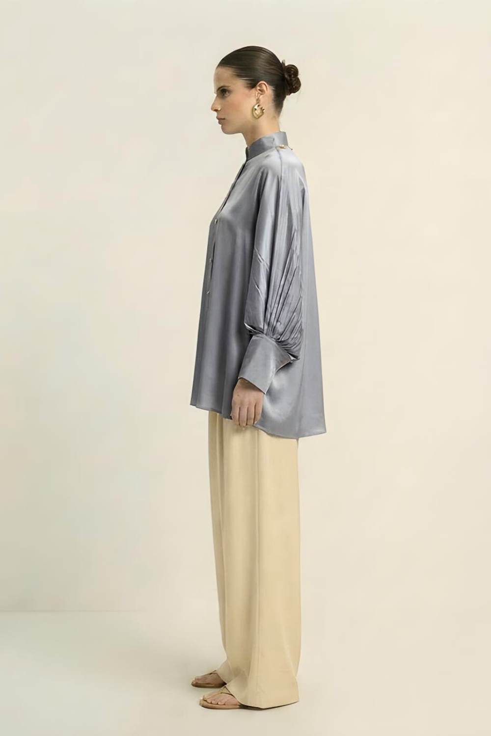 Kaftan Blouse - Steel Grey