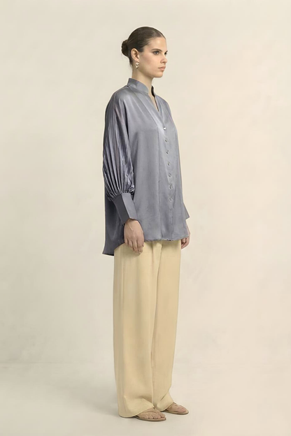 Kaftan Blouse - Steel Grey