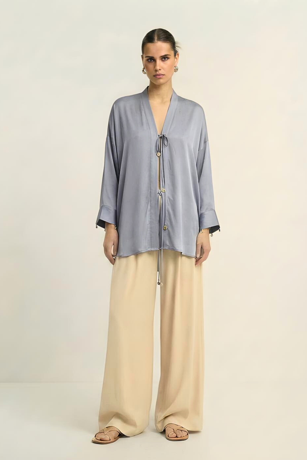 Loop Blouse - Steel Grey