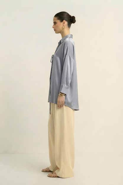 Loop Blouse - Steel Grey