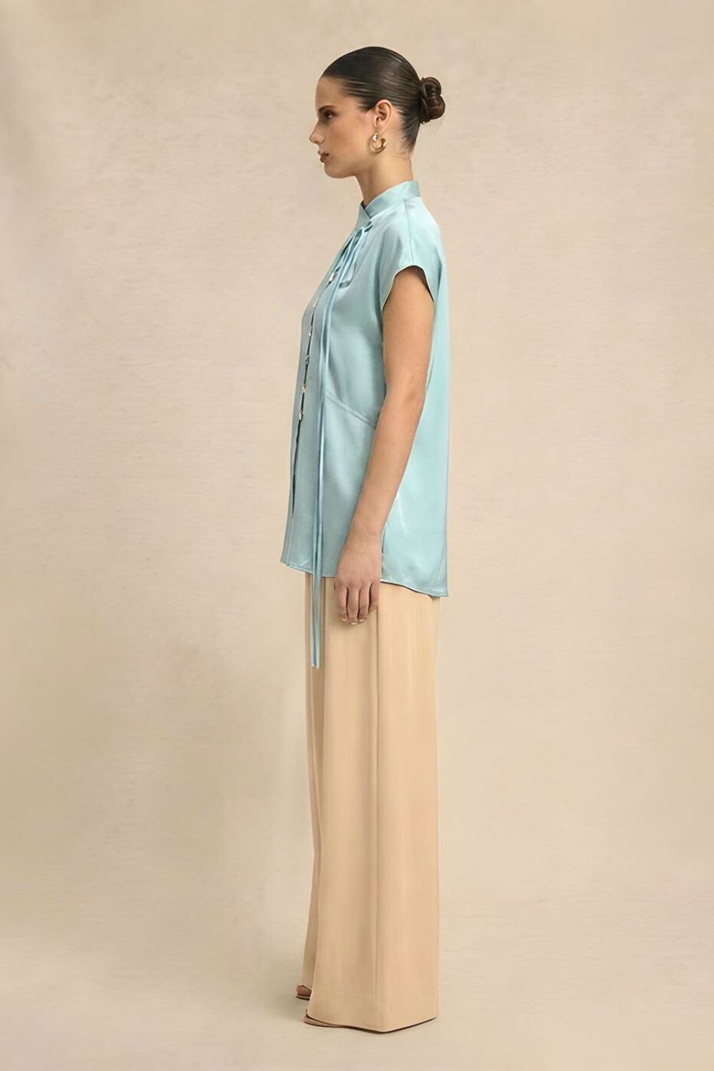 Crew Neck Blouse - Tropical Breeze