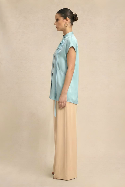 Crew Neck Blouse - Tropical Breeze