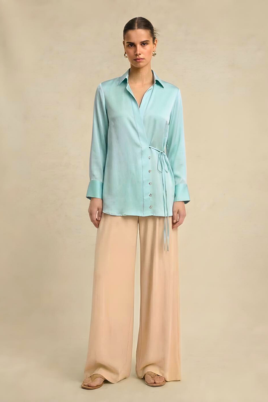 Wrap Blouse - Tropical Breeze