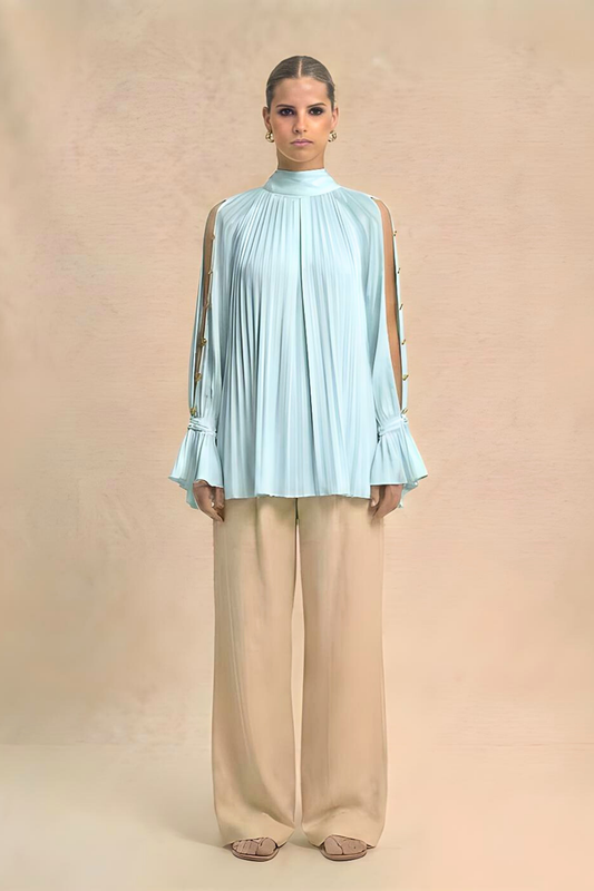 Halter Neck Blouse - Tropical Breeze
