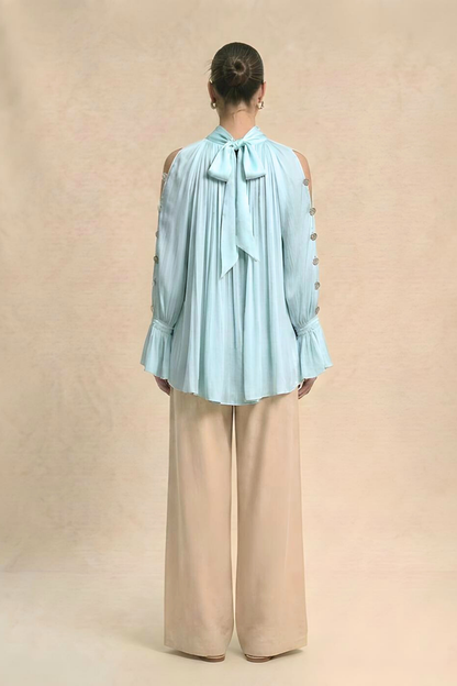 Halter Neck Blouse - Tropical Breeze