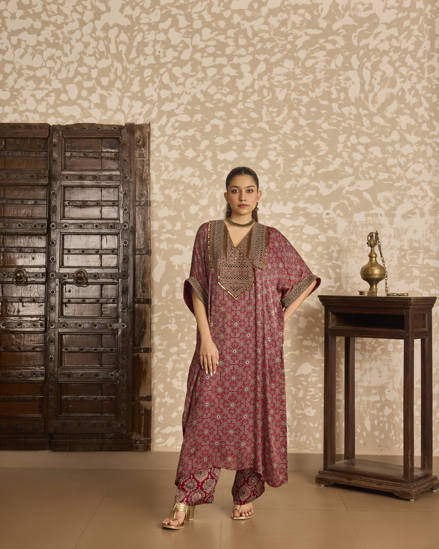 Long Kaftan Kurta Set