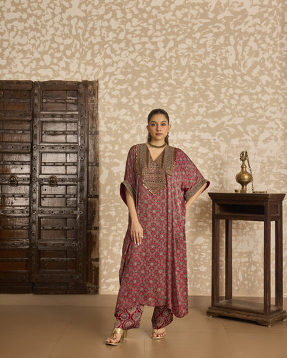 Long Kaftan Kurta Set