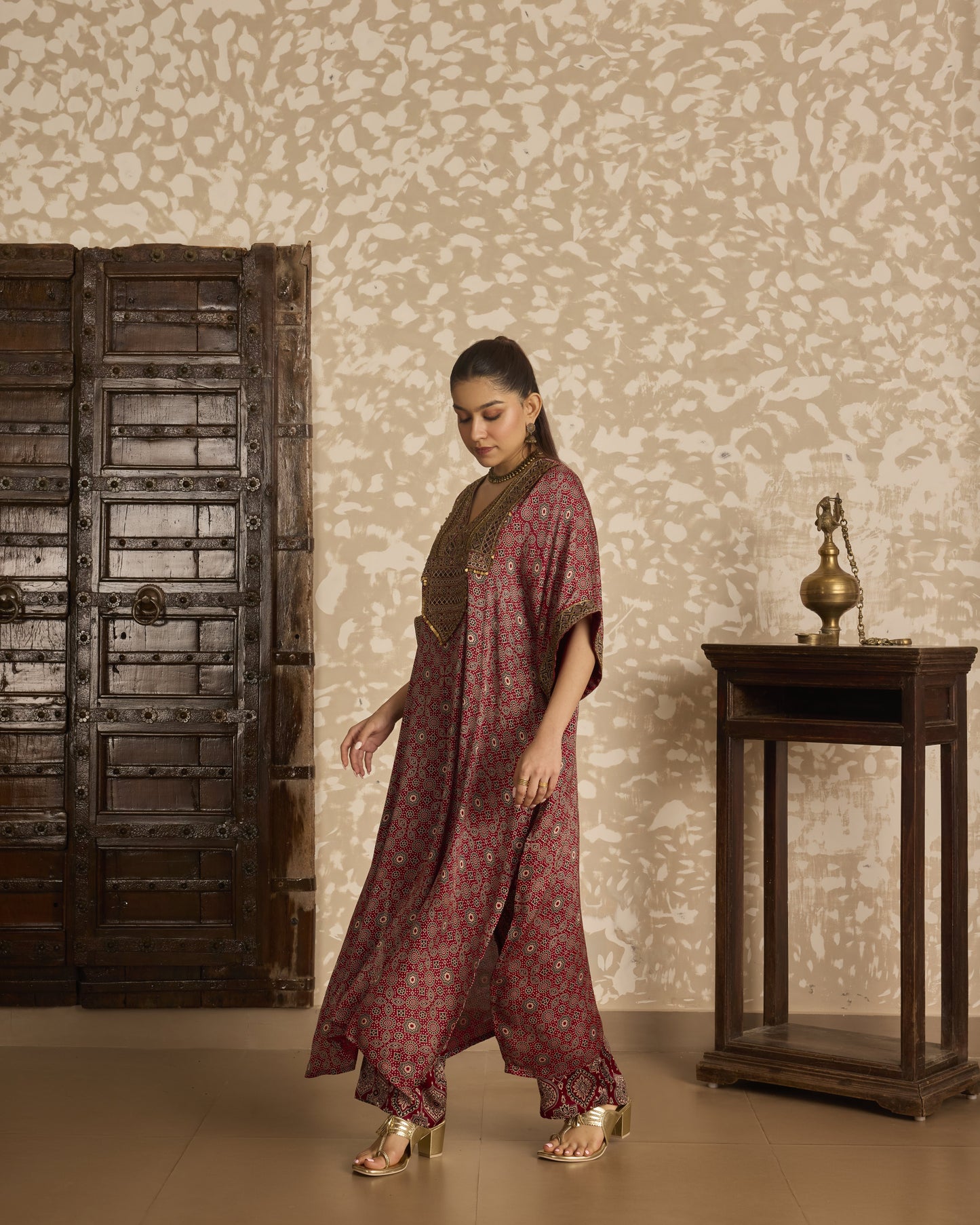 Long Kaftan Kurta Set