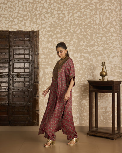 Long Kaftan Kurta Set