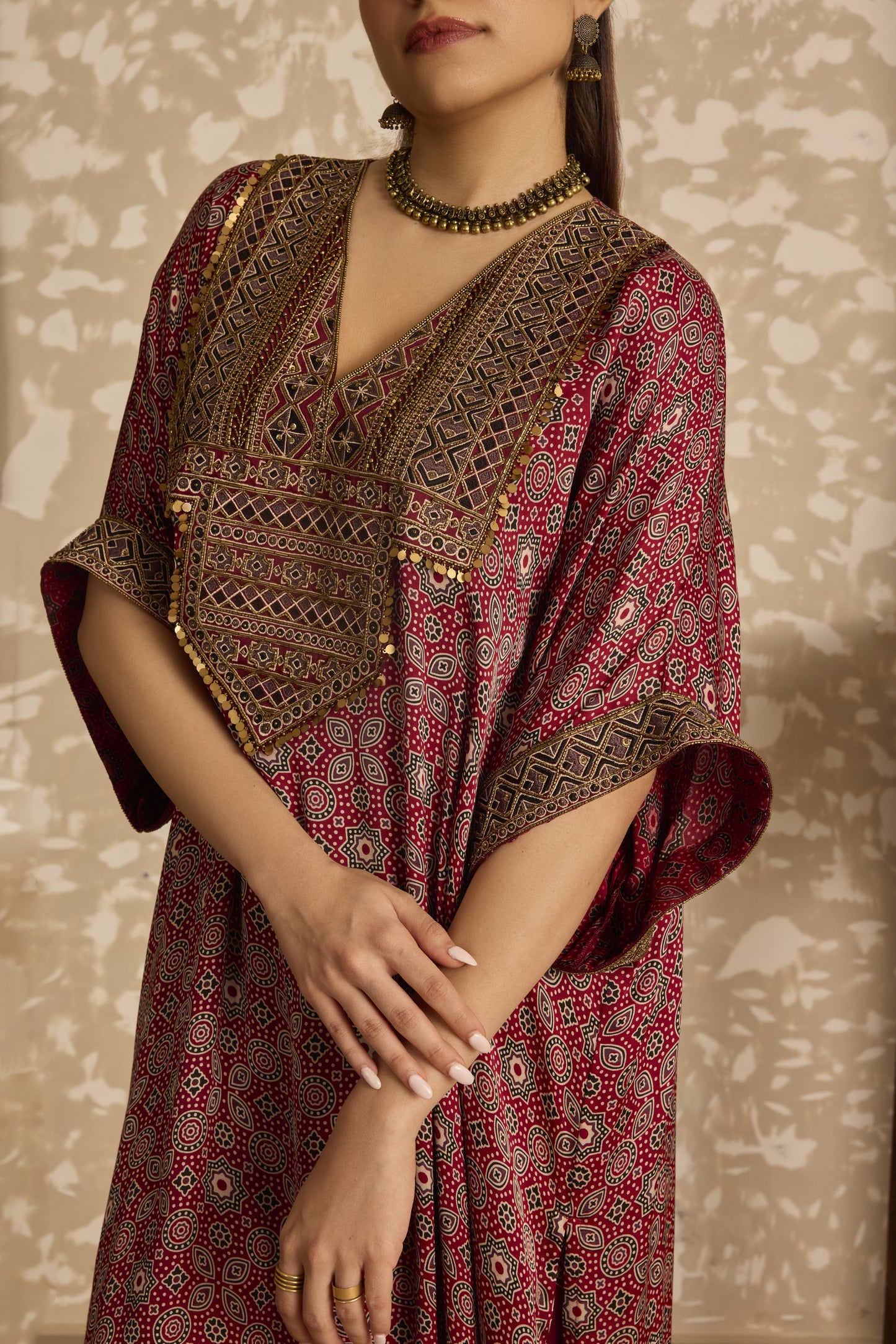 Long Kaftan Kurta Set