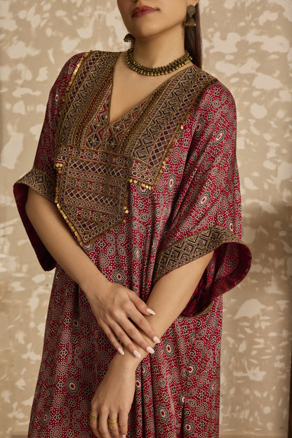 Long Kaftan Kurta Set