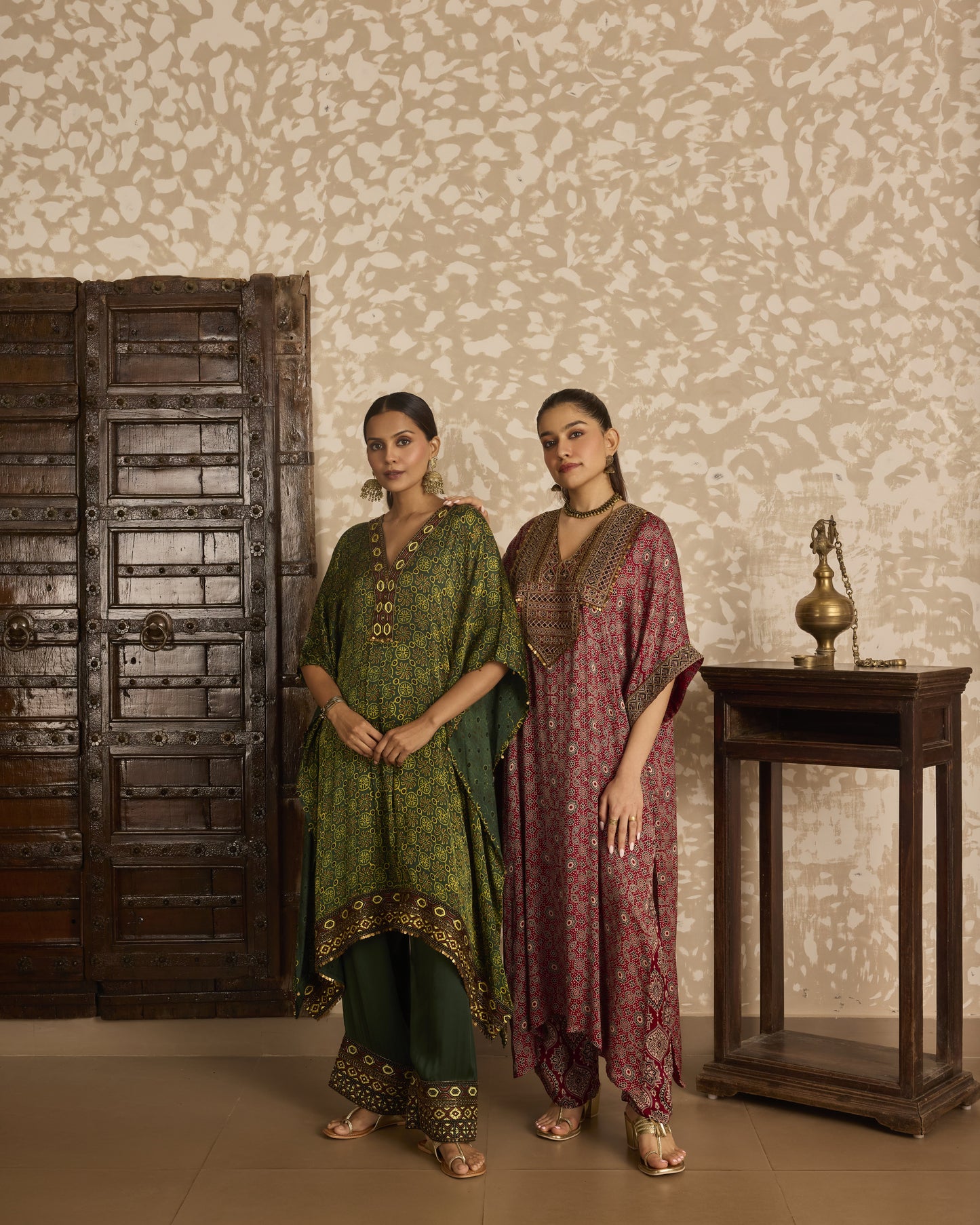 Long Kaftan Kurta Set