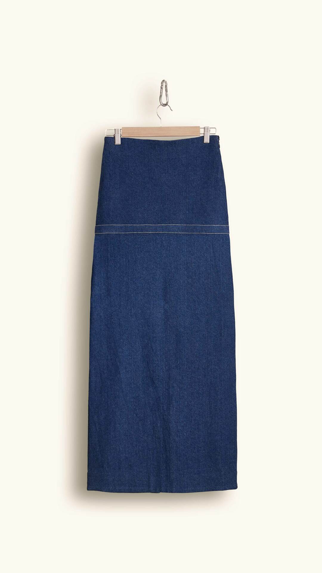 slit skirt for women, denim skirt, snug fit skirt, cotton lycra denim