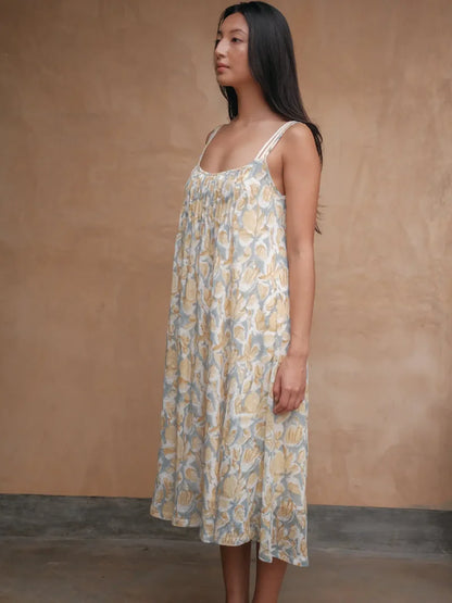 Linen slip dress