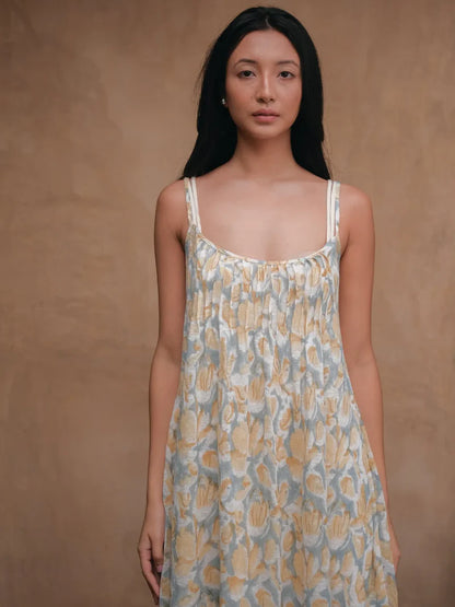 Linen slip dress
