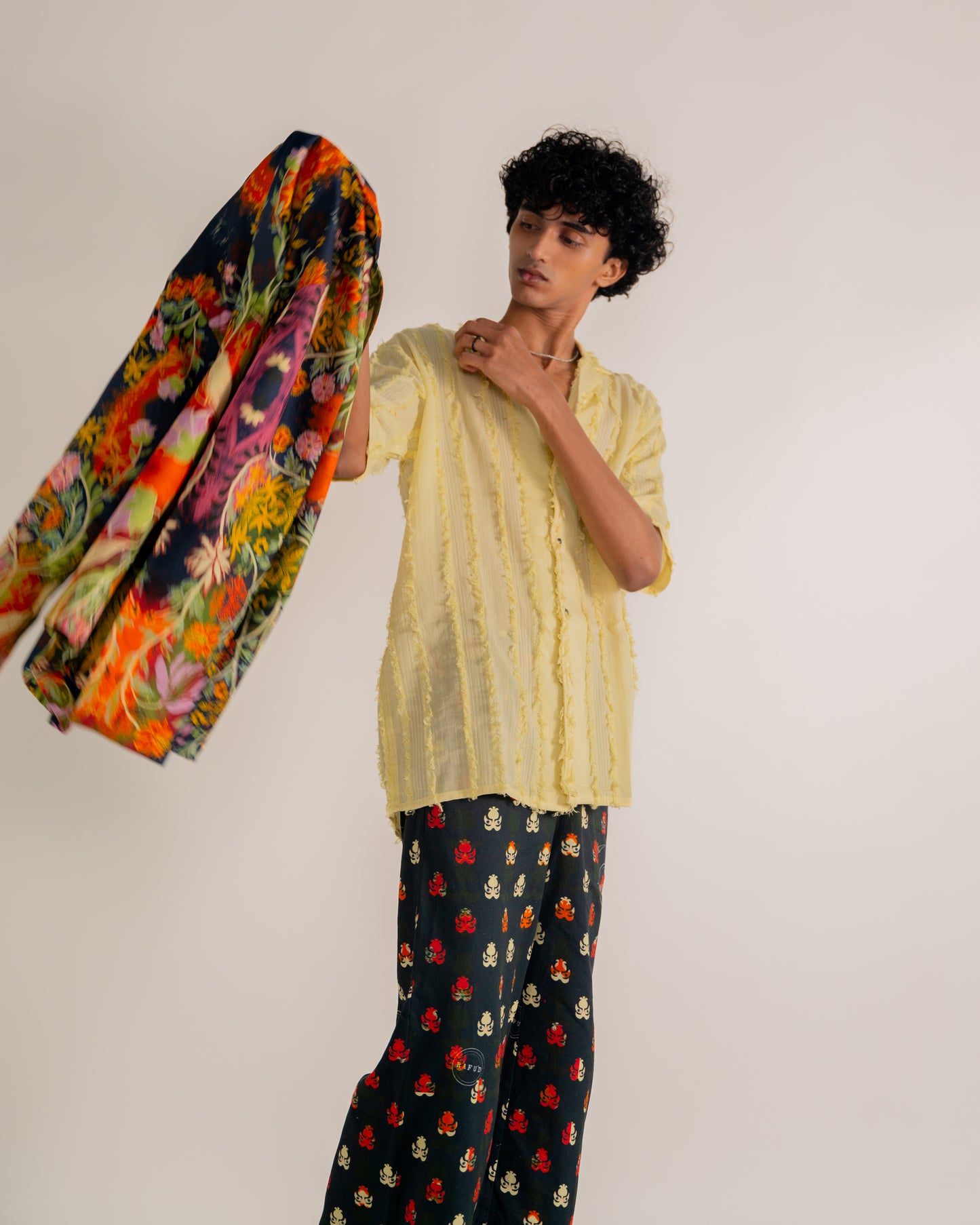 sustainable fabric, artisanal clothes, one of a kind clothes, colourful.