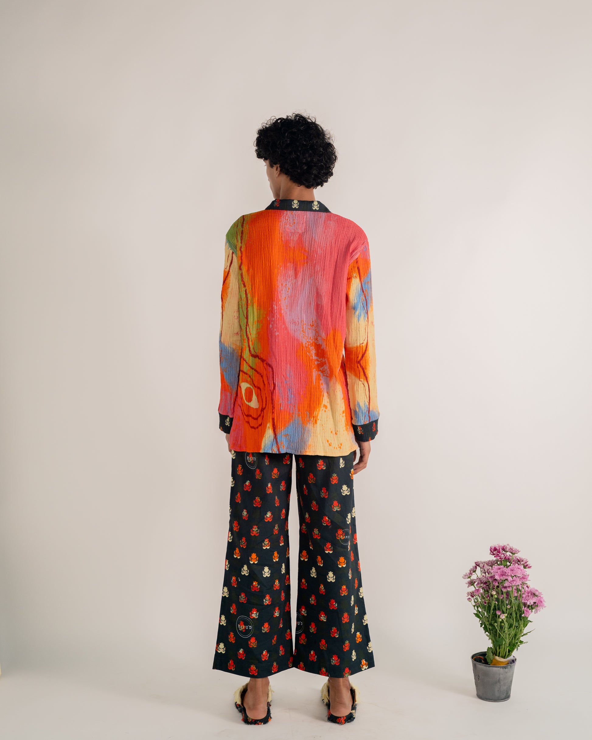 
sustainable fabric, artisanal clothes, one of a kind clothes, colourful.